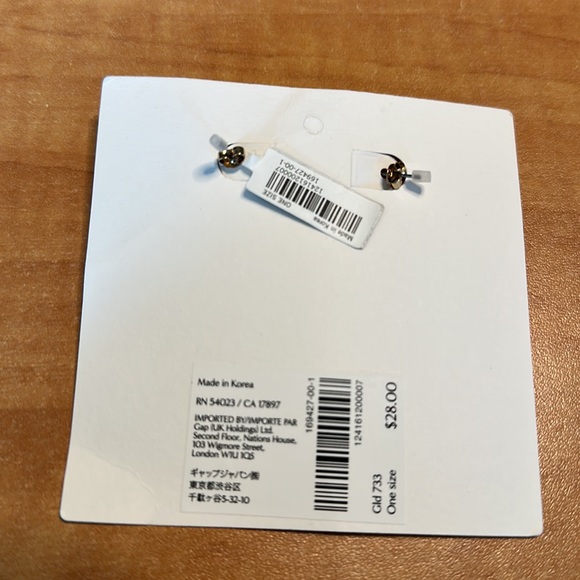 Women’s Banana Republic 10k Gold Plated Brass Earrings - Picture 2 of 2